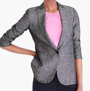 NWT Jcrew Chambray One Button Blazer
